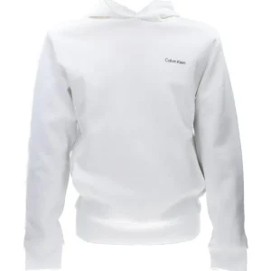 Calvin Klein Uomo Felpe-K10K109927 FELPA LOGO HOODIE Bianco