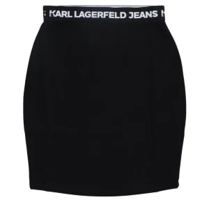 Karl Lagerfeld Donna Gonna-KLJ PENCIL SKIRT 241J1204 Nero