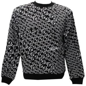 Karl Lagerfeld Uomo Felpe-KLJ REG MONOGRAM SWEAT 246D1803 Nero