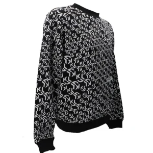 Karl Lagerfeld Uomo Felpe-KLJ REG MONOGRAM SWEAT 246D1803 Nero