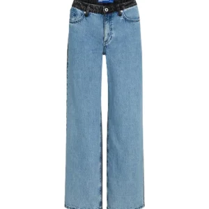 Karl Lagerfeld Donna Jeans-KLJ RELAXED BLOCK DENIM 246J1120 Multicolore
