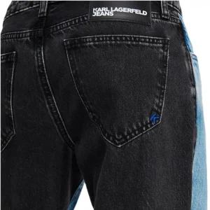 Karl Lagerfeld Donna Jeans-KLJ RELAXED BLOCK DENIM 246J1120 Multicolore