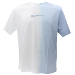 Karl Lagerfeld Uomo T-Shirt-KLJ RELAXED OMBRE 241D1707 Bianco
