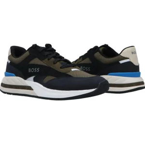 Boss Uomo Sneakers-KURT RUNN Verde Scuro
