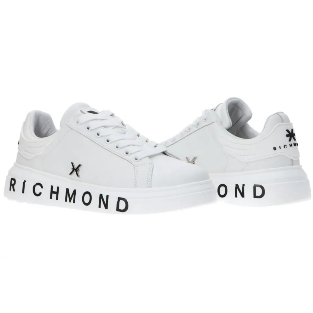 leather__bianco_2.webp Richmond Uomo Sneakers-LEATHER 27302 Bianco