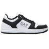 Emporio Armani Uomo Sneakers-Leather bicolor Ea7 Nero