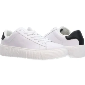 Tommy Hilfiger Uomo Sneakers-LEATHER OUTSOLE Bianco