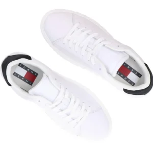 Tommy Hilfiger Uomo Sneakers-LEATHER OUTSOLE Bianco