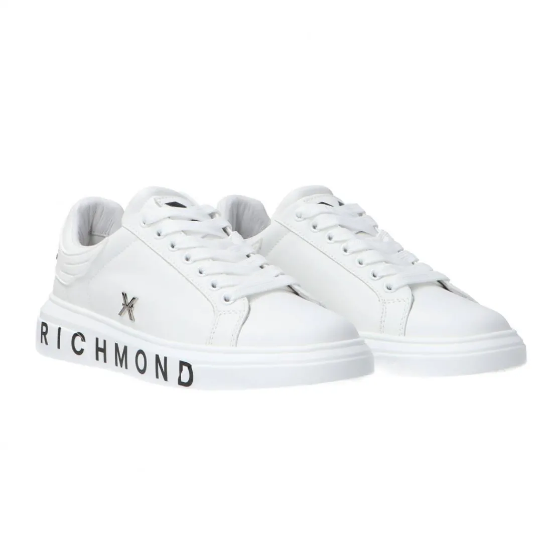leather_strass_woman_bian_1.webp Richmond Donna Sneakers-Leather strass woman Bianco