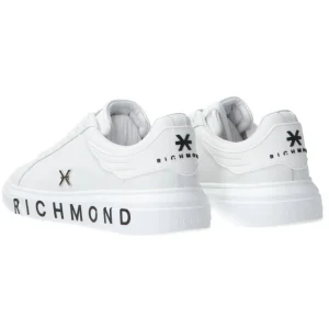Richmond Donna Sneakers-Leather strass woman Bianco