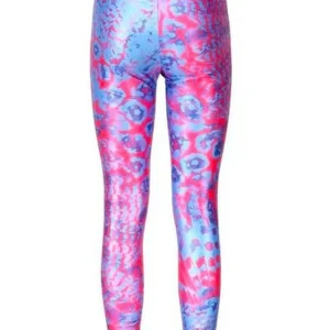 Versace Donna Leggins-LEGGINS LYCRA PRINT ANIMALIER Azzurro Multicolore