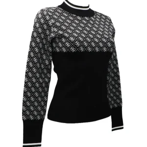 Guess Donna Maglioni-LISE 4G MID SWEATER Nero