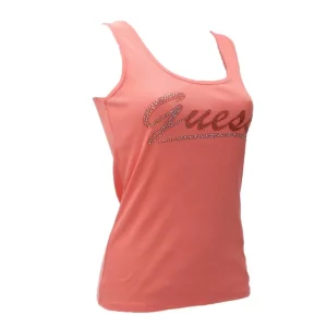 Guess Donna Canotte-LOGO TANK TOP Arancione