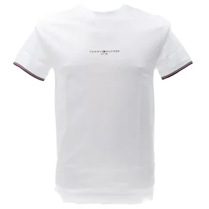 Tommy Hilfiger Uomo T-Shirt-LOGO TIPPED TEE 32584 Bianco