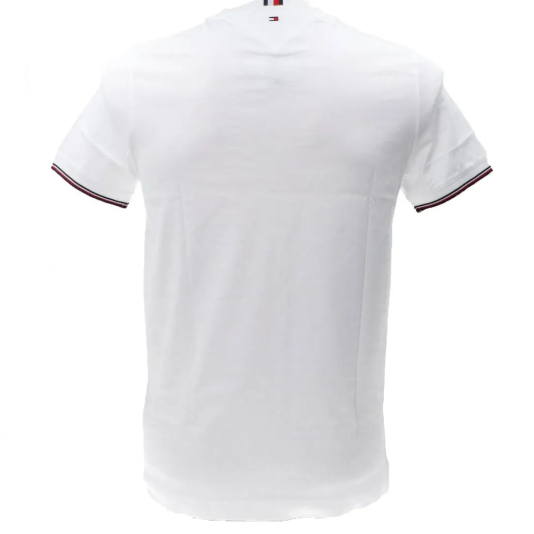 logo_tipped_tee__bianco_2.webp Tommy Hilfiger Uomo T-Shirt-LOGO TIPPED TEE 32584 Bianco