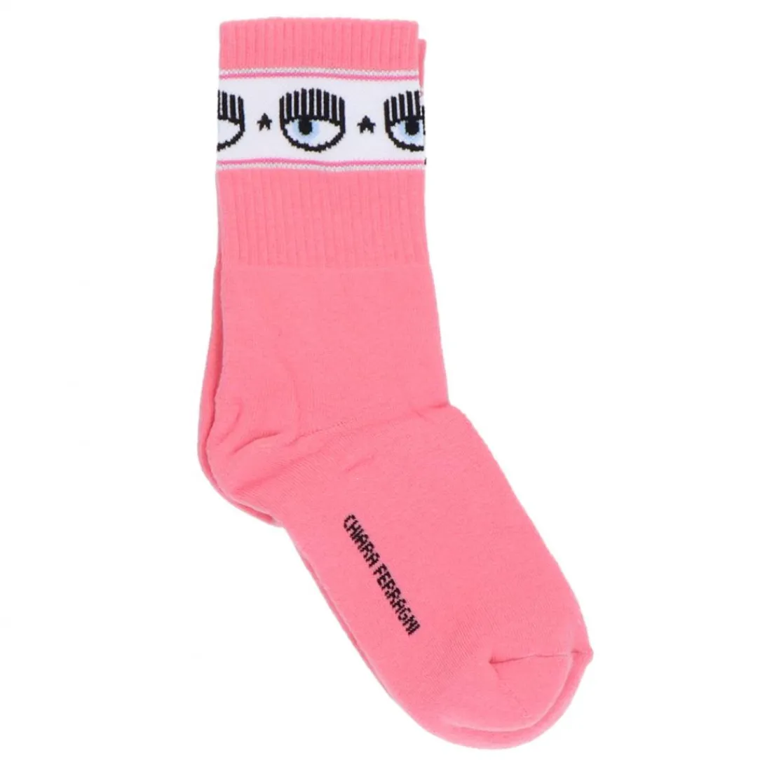 logomania_sock_fucsia_0.webp Chiara Ferragni Donna Calze-LOGOMANIA SOCK Fucsia