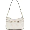 Guess Donna Borse A Spalla-LORELEI TOP ZIP SHOULDER BAG Bianco