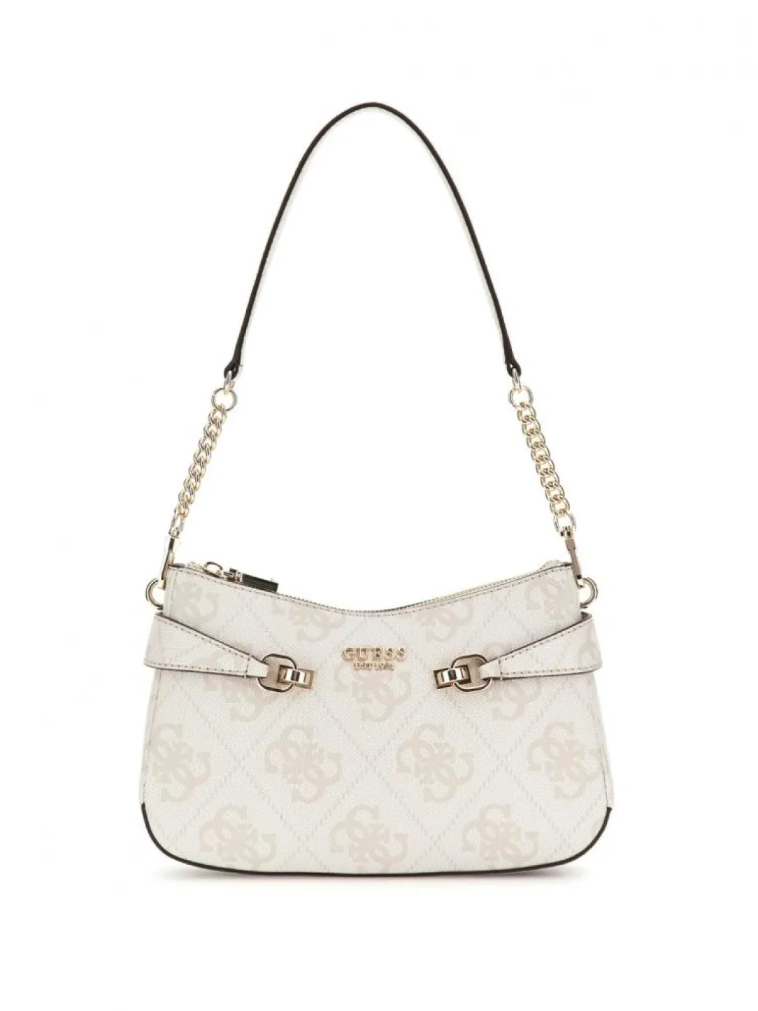 lorelei_top_zip_shoulder__0.webp Guess Donna Borse A Spalla-LORELEI TOP ZIP SHOULDER BAG Bianco