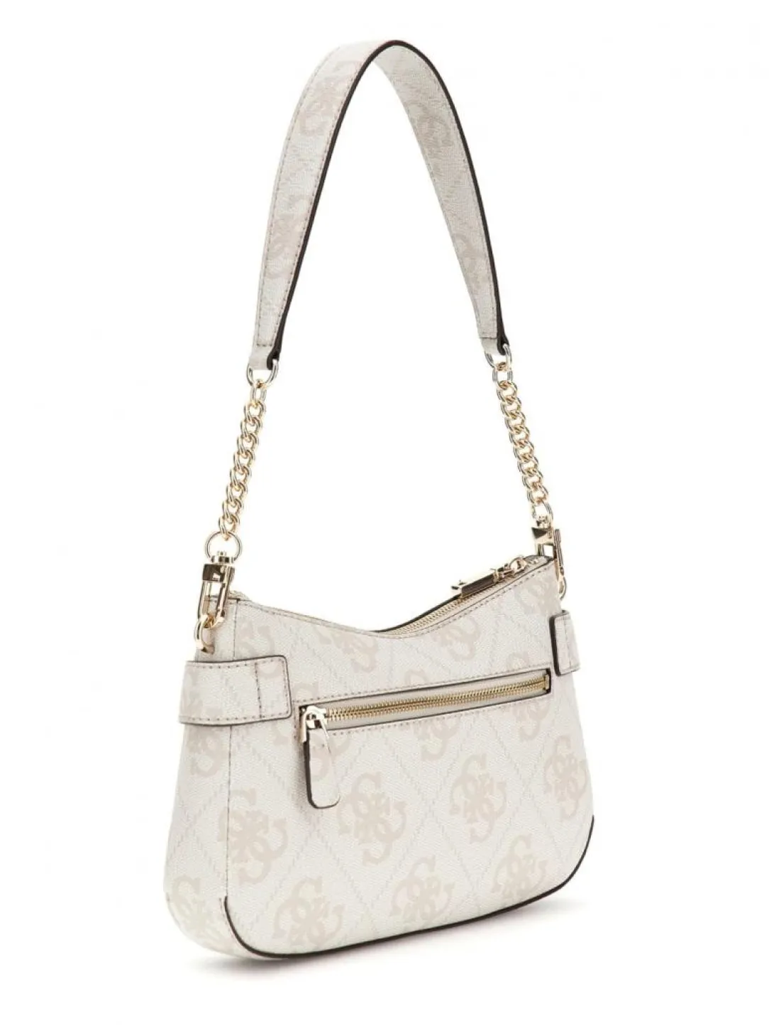 lorelei_top_zip_shoulder__1.webp Guess Donna Borse A Spalla-LORELEI TOP ZIP SHOULDER BAG Bianco