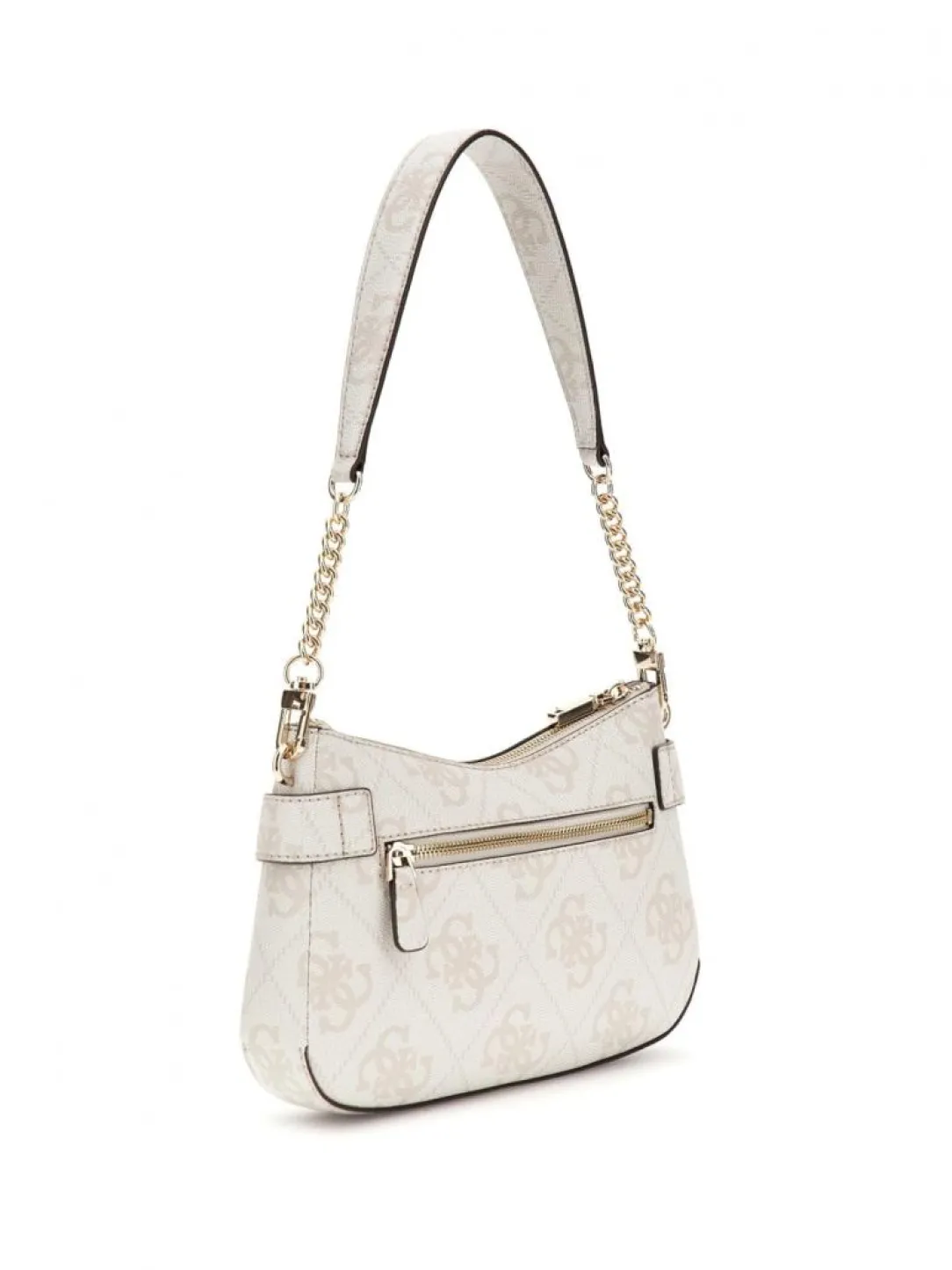 lorelei_top_zip_shoulder__2.webp Guess Donna Borse A Spalla-LORELEI TOP ZIP SHOULDER BAG Bianco