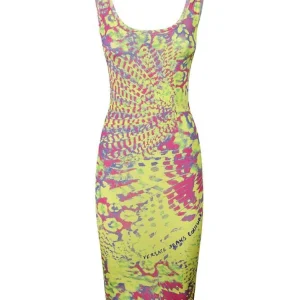 Versace Donna Vestiti-M ORGANZINO PRINT ANIMALIER Multicolore