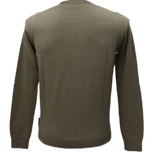 Aereonautica Militare Abbigliamento Maglioni-MAGLIA GIROCOLLO 1502 Verde