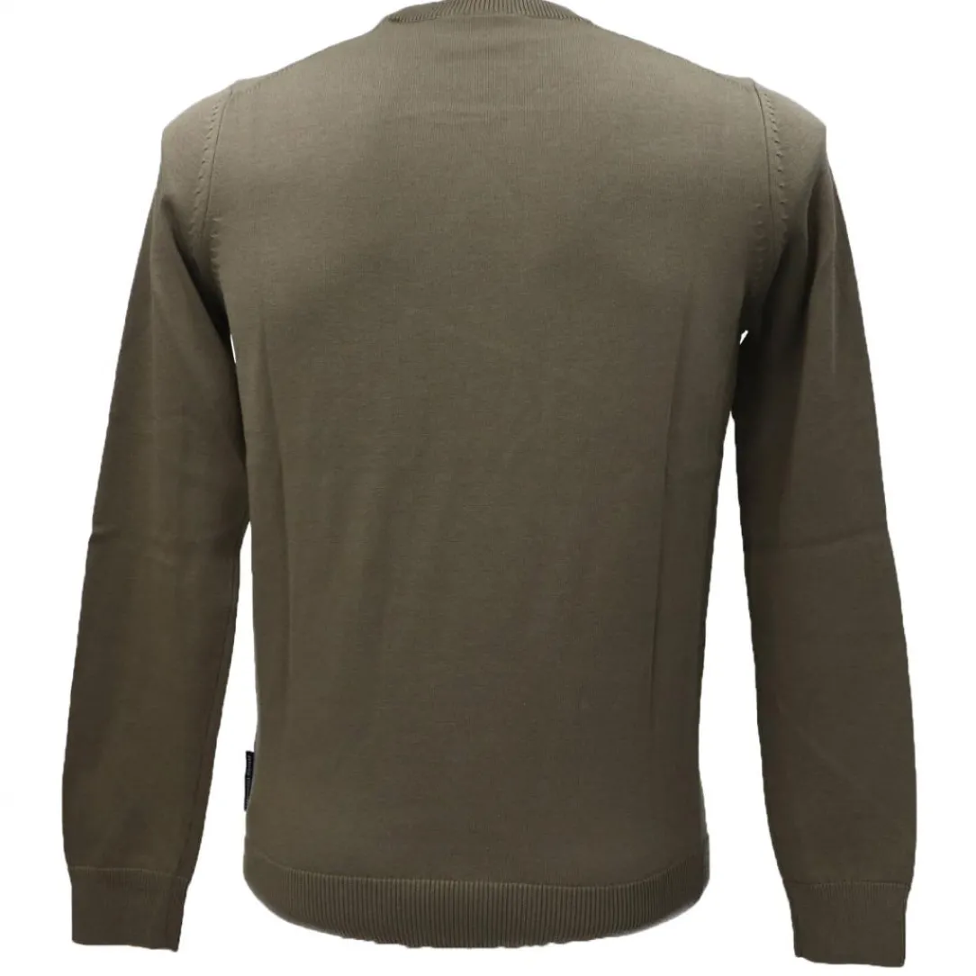 maglia_girocollo__verde_2.webp Aereonautica Militare Abbigliamento Maglioni-MAGLIA GIROCOLLO 1502 Verde