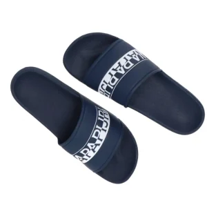 Napapijri Uomo Scarpe Mare-Man beach slipper Blu bianco