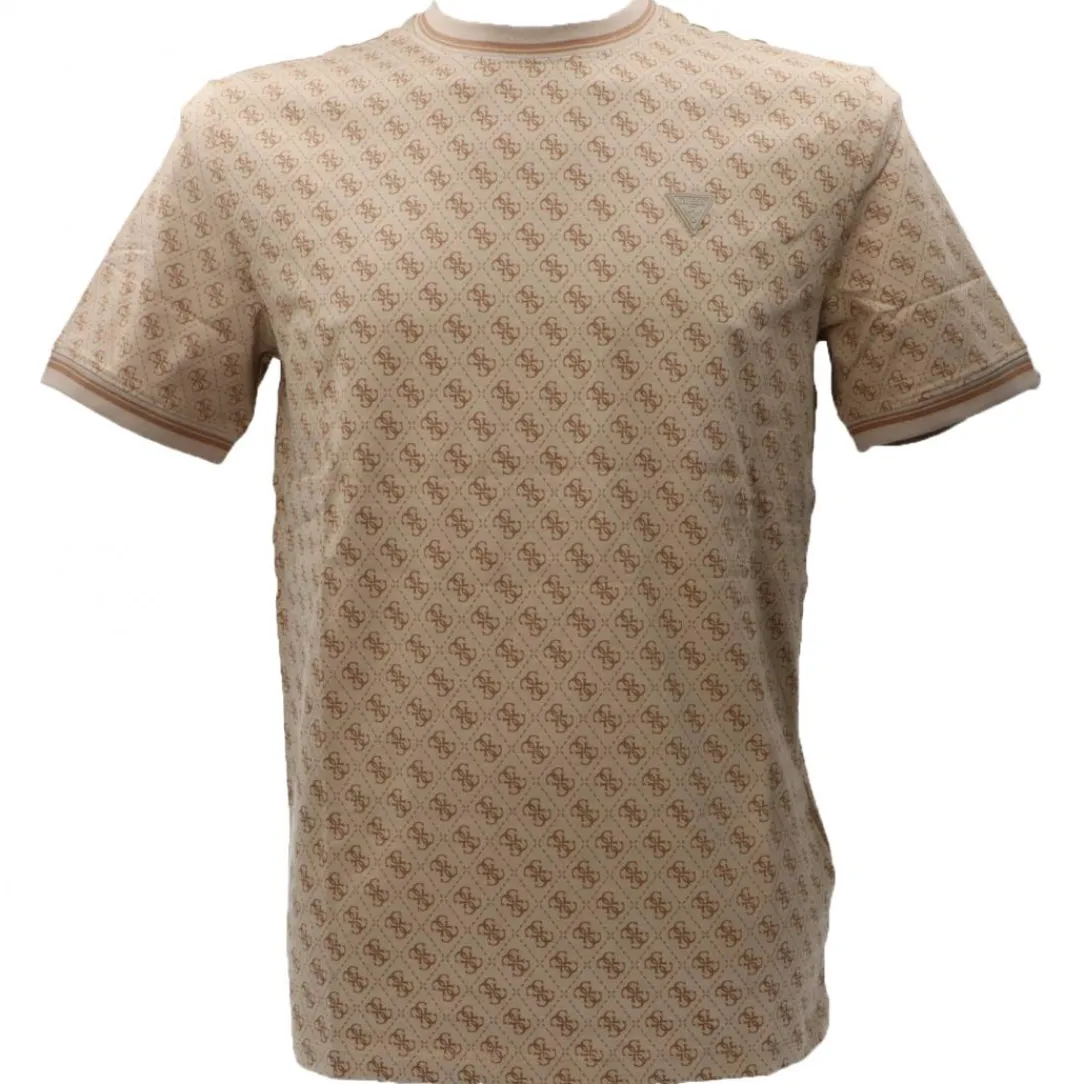 marshall_tshirt_beige_0.webp Guess Uomo T-Shirt-MARSHALL T-SHIRT Beige
