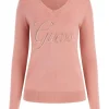 Guess Donna Maglioni-MEGAN LOGO VN Rosa