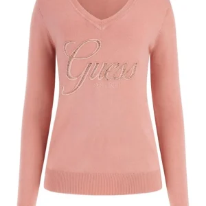 Guess Donna Maglioni-MEGAN LOGO VN Rosa