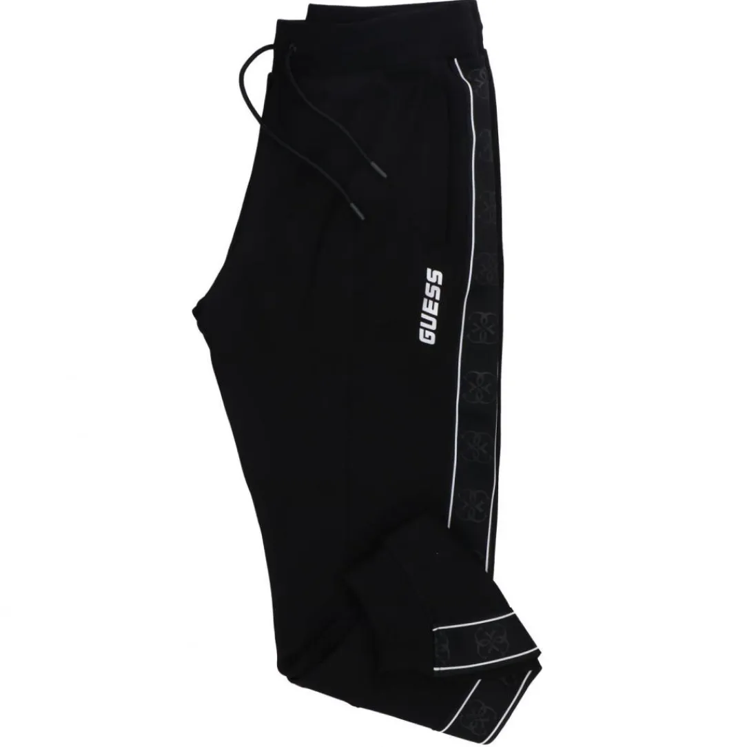 mickey_cuff_pant_nero_0.webp Guess Abbigliamento Tute-MICKEY CUFF PANT Nero