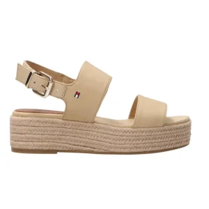 Tommy Hilfiger Donna Sandali-Mid Wedge harvest wheat FW0FW07885 Beige