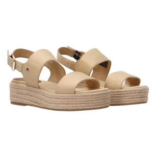 Tommy Hilfiger Donna Sandali-Mid Wedge harvest wheat FW0FW07885 Beige
