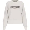Guess Donna Felpe-MIDGE CN SWEATSHIRT Bianco