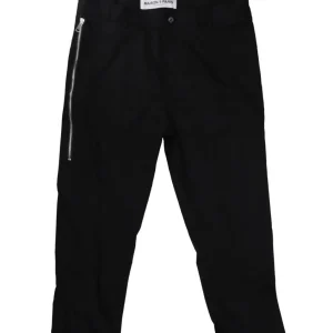 Maison 9 Paris Abbigliamento Pantaloni-M9P4279 Panta zip Nero