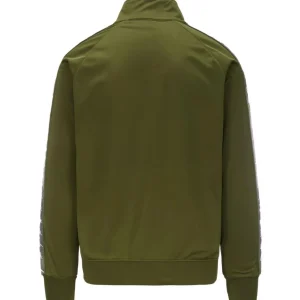 Kappa Uomo Felpe-34184MW BANDA ANNISTON GRAPHIKTAPE Militare