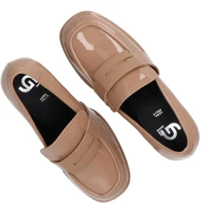 Gold&Gold Donna Francesine-Naplak tacco largo G O07 Beige
