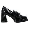 Gold&Gold Donna Francesine-Naplak tacco largo G O07 Nero