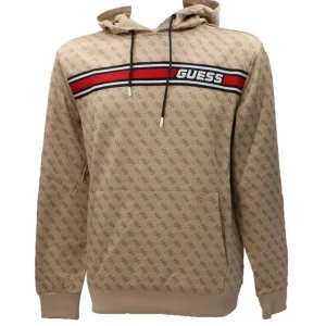 Guess Uomo Felpe-NEW KORBIN HOODIE SWEATSHIRT Beige