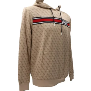 Guess Uomo Felpe-NEW KORBIN HOODIE SWEATSHIRT Beige