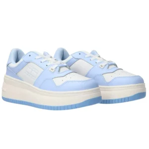Tommy Hilfiger Donna Sneakers-NEW TJW RETRO BASKET Azzurro