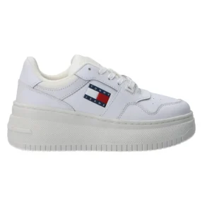 Tommy Hilfiger Donna Sneakers-NEW TJW RETRO BASKET Bianco