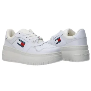 Tommy Hilfiger Donna Sneakers-NEW TJW RETRO BASKET Bianco