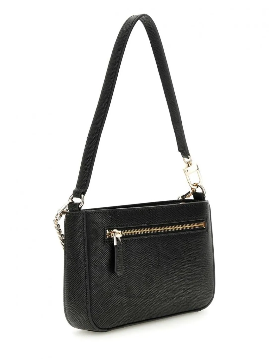 noelle_mini_top_zip_shoul_1-2.webp Guess Donna Borse A Spalla-NOELLE MINI TOP ZIP SHOULDER Nero