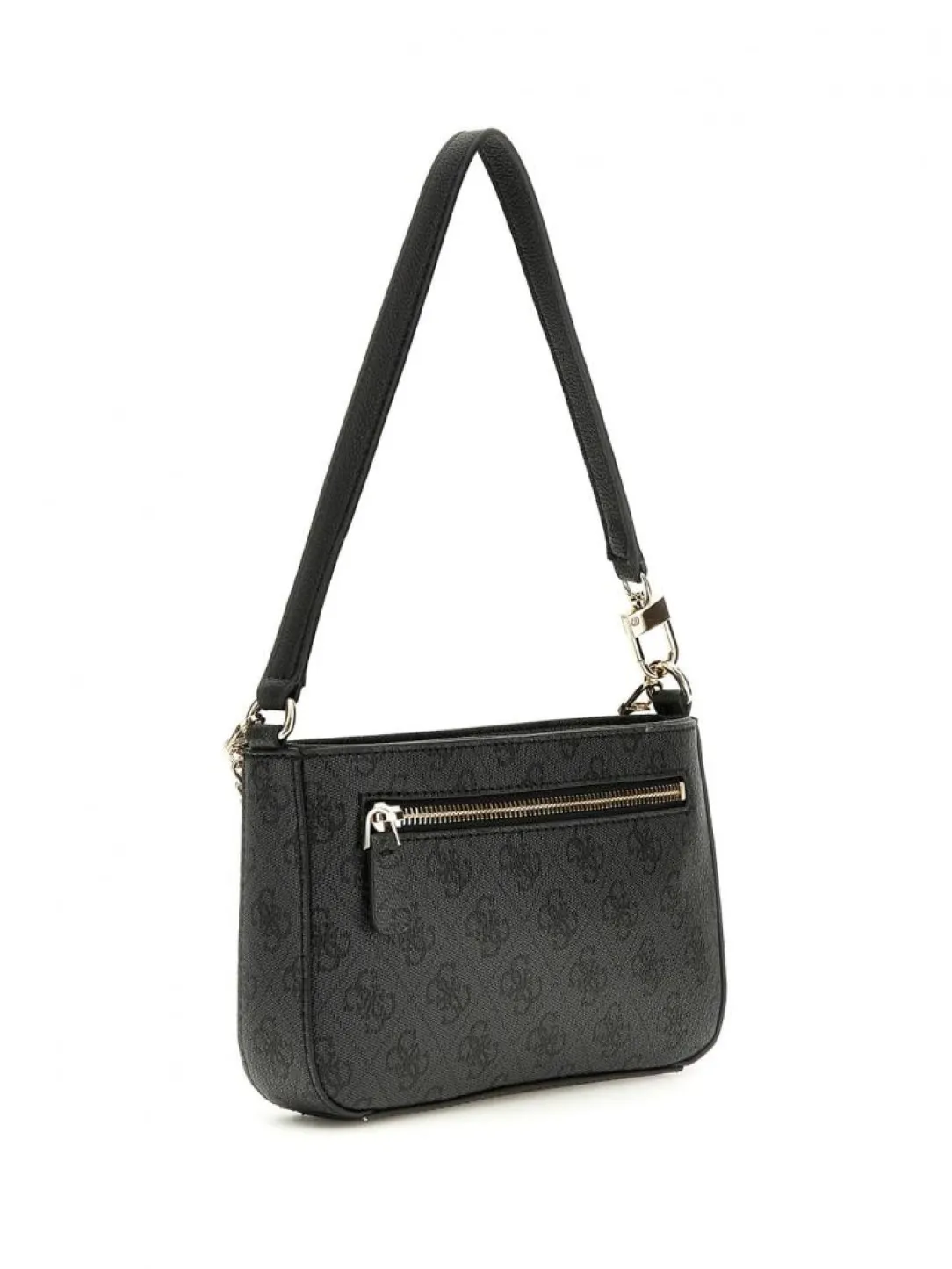 noelle_mini_top_zip_shoul_2.webp Guess Donna Borse A Spalla-NOELLE MINI TOP ZIP SHOULDER MONOGRAM Nero