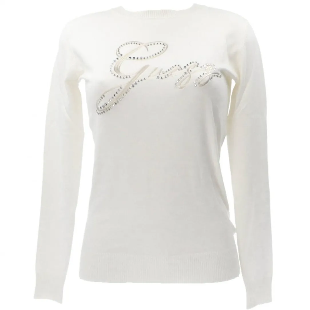 olive_logo_rn_bianco_0.webp Guess Donna Maglioni-OLIVE LOGO RN Bianco