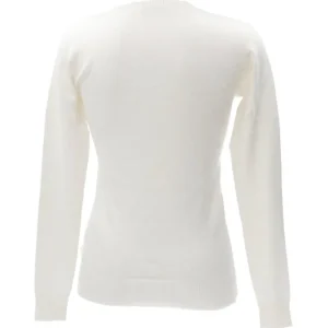 Guess Donna Maglioni-OLIVE LOGO RN Bianco