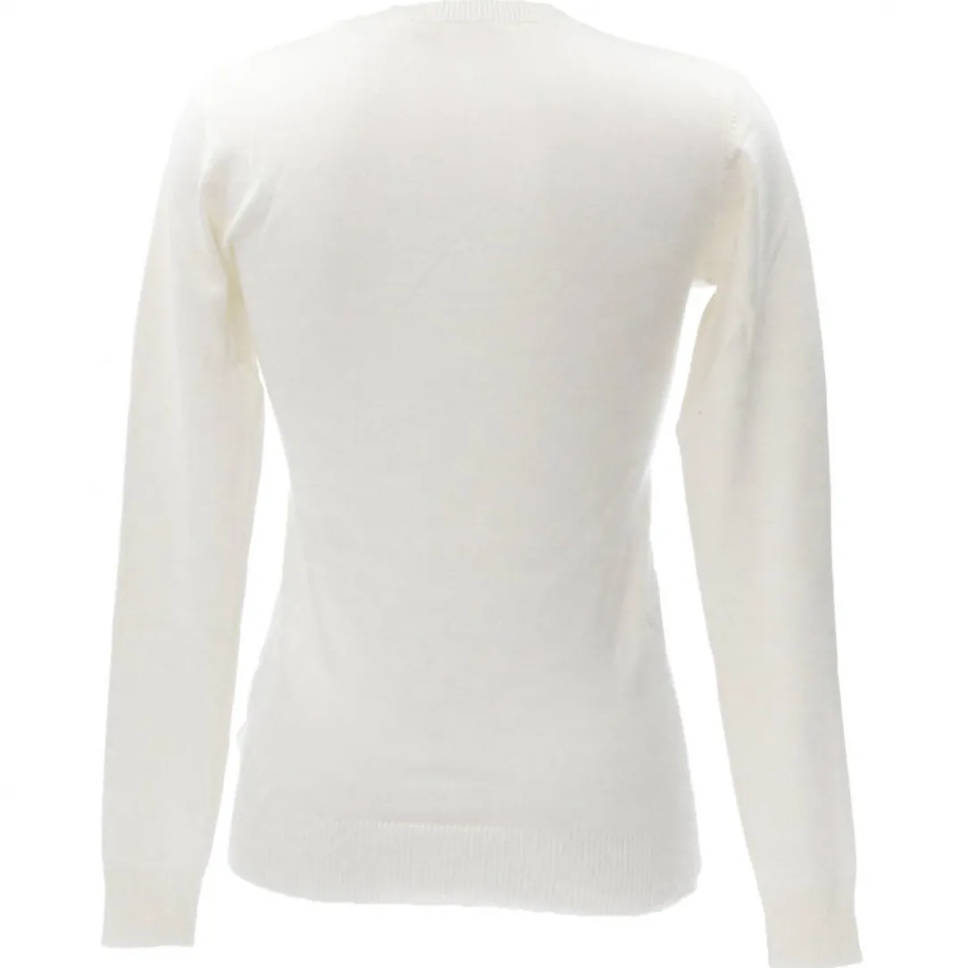 olive_logo_rn_bianco_2.webp Guess Donna Maglioni-OLIVE LOGO RN Bianco
