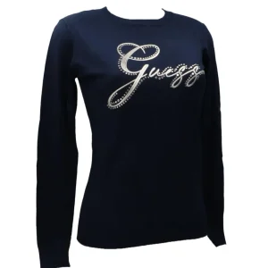 Guess Donna Maglioni-OLIVE LOGO RN Blu